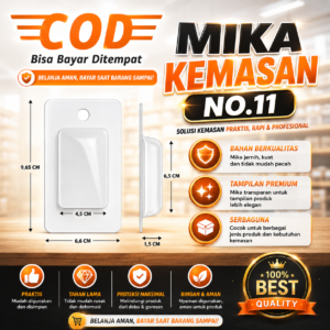 MIKA NO 11 - Mika kemasan/mika packing slot roller buat semua roller - 1000 PCS