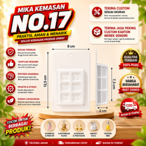 MIKA NO 17 - Mika kemasan/mika packing slot roller buat semua roller - 50 PCS