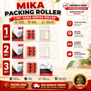 MIKA NO 19 (+ KERTAS ) - Mika kemasan/mika packing slot roller buat semua roller - 50 PCS
