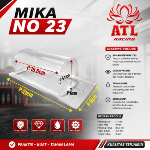 MIKA NO 23 - Mika kemasan/mika packing slot/mika packing universal - 50 PCS