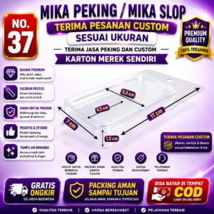 MIKA NO 37 - Mika kemasan/mika packing slot/mika packing universal  - 1000 PCS