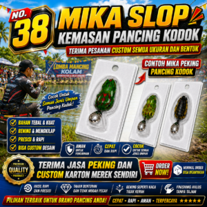 MIKA NO 38 - Mika kemasan/mika packing slot/mika packing universal - 1000 PCS
