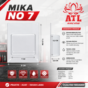 MIKA NO 7 - Mika kemasan/mika packing slot/mika packing universal - 50 PCS