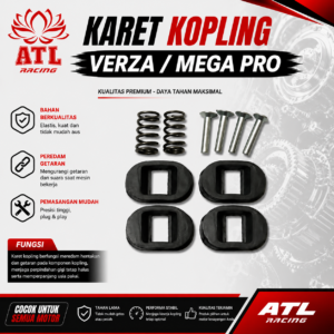 KARET KOPLING MEGA PRO NEW/VERZA - Verza 150/CB150/Verza/CB150R/StreetFire Lama - ATL RACING - 10 SET