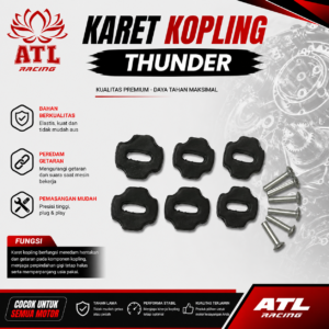 KARET KOPLING THUNDER - Byson 150/New Byson R15 V2Xabre 150 - ATL RACING - 10 SET