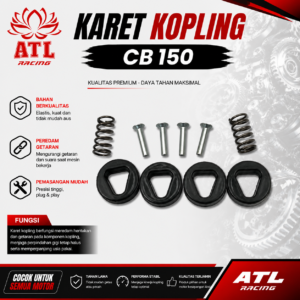 KARET KOPLING CB 150 - Sonic 150R/Supra/GTR 150/Honda CS1/CB150R Old & New - ATL RACING - 10 SET