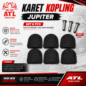 KARET KOPLING JUPITER - Vega R/Vega ZR/Vega RR/Vega Force/Jupiter Z1 - ATL RACING - 10 SET