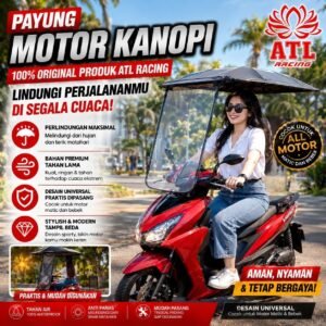 KANOPI MOTOR / TENDA MOTOR 2 IN 1 BISA DI LIPAT - ATL RACING - 5 PCS