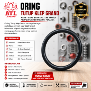 SEAL ORING TUTUP KLEP GRAND - Grand/Prima/Star/Astrea 800 - ATL RACING - 1 PCS