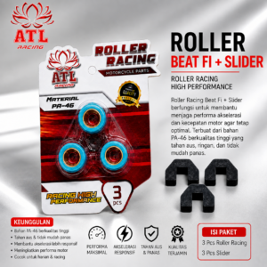 ROLLER RACING BEAT FI 10 GRAM + SLIDER - SCOOPY FI/VARIO 110 - ATL RACING - 1 SET