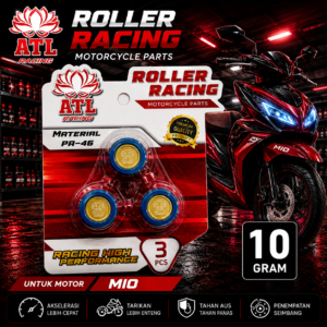 ROLLER RACING MIO 10 GRAM - Mio Sporty/Smile/Soul J/GT/X-ride/Fino/Nouvo 110/Karbu/Mio J - ATL RACING - 1 SET