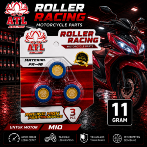 ROLLER RACING MIO 11 GRAM - Mio Sporty/Smile/Soul J/GT/X-ride/Fino/Nouvo 110/Karbu/Mio J - ATL RACING - 1 SET