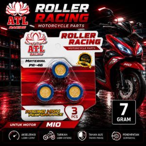 ROLLER RACING MIO 7 GRAM - Mio Sporty/Smile/Soul J/GT/X-ride/Fino/Nouvo 110/Karbu/Mio J - ATL RACING - 1 SET