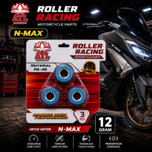 ROLLER RACING N-MAX 12 GRAM - YAMAHA AEROX/M3/MIO Z/FILANO GEAR/FREEGO X RIDE SEMUA 125 - ATL RACING - 1 SET