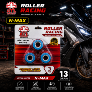 ROLLER RACING N-MAX 13 GRAM - YAMAHA AEROX/M3/MIO Z/FILANO GEAR/FREEGO/X RIDE SEMUA 125 - ATL RACING - 1 SET