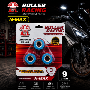 ROLLER RACING N-MAX 9 GRAM - YAMAHA AEROX/M3/MIO Z/FILANO GEAR/FREEGO X/RIDE SEMUA 125 - ATL RACING - 1 SET