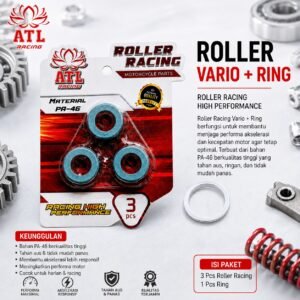 ROLLER RACING VARIO 7 GRAM + RING - Vario 125/150/160/PCX/ADV/Stylo/Beat New/Scoopy New/Genio - ATL RACING - 1 SET
