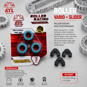 ROLLER RACING VARIO 7 GRAM + SLIDER - Vario 125/150/160/PCX/ADV/Stylo/Beat New/Scoopy New/Genio - ATL RACING - 1 SET