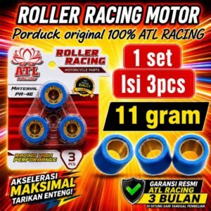 ROLLER RACING VARIO 11 GRAM - Vario 125/150/160/PCX/ADV/Stylo/Beat New/Scoopy New/Genio - ATL RACING - 1 SET